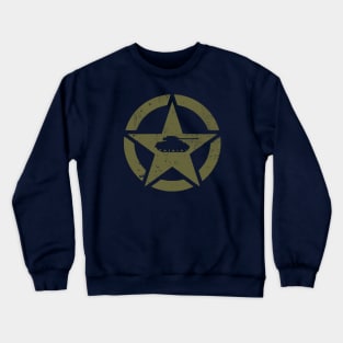 WW2 Sherman Tank (distressed) Crewneck Sweatshirt